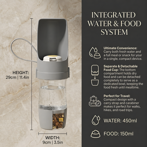 RoverReady - Portable Food and Water Bottle
